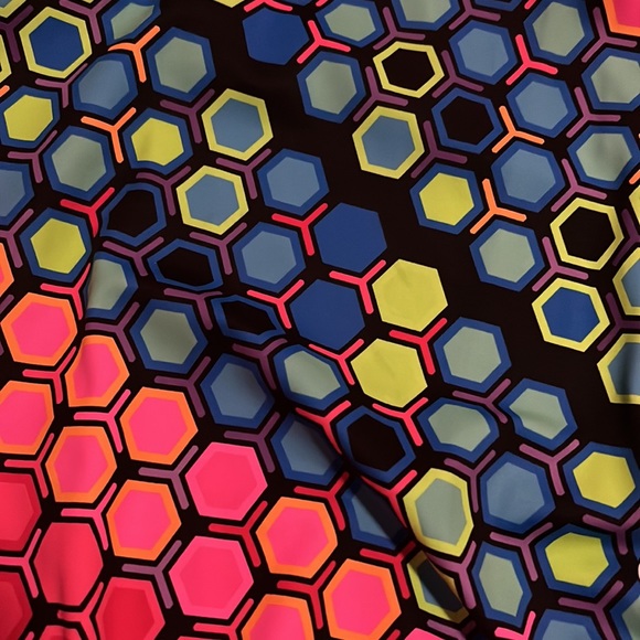 NWT multi color neon GK gymnastics tumbling dance leotard w/Scrunchie sz AL - Picture 3 of 9